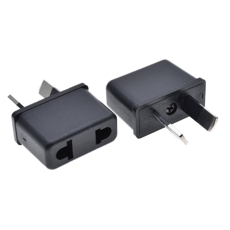 High quality EU to AU plug adapter with insulation 2 pin mini extension convertor 6A250V US to AU plug adapter for Shaver