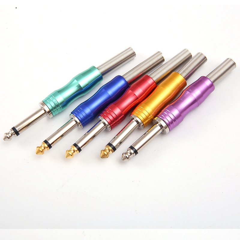 6.3mm aluminum oxide mono plug audio Microphone sound system Guitar plugs