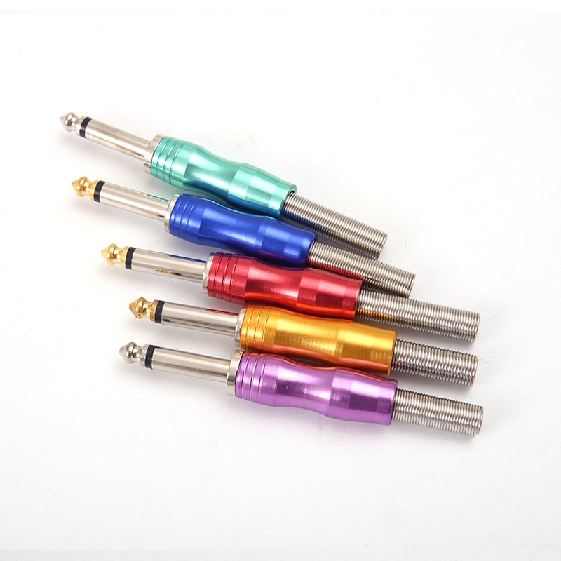6.3mm aluminum oxide mono plug audio Microphone sound system Guitar plugs