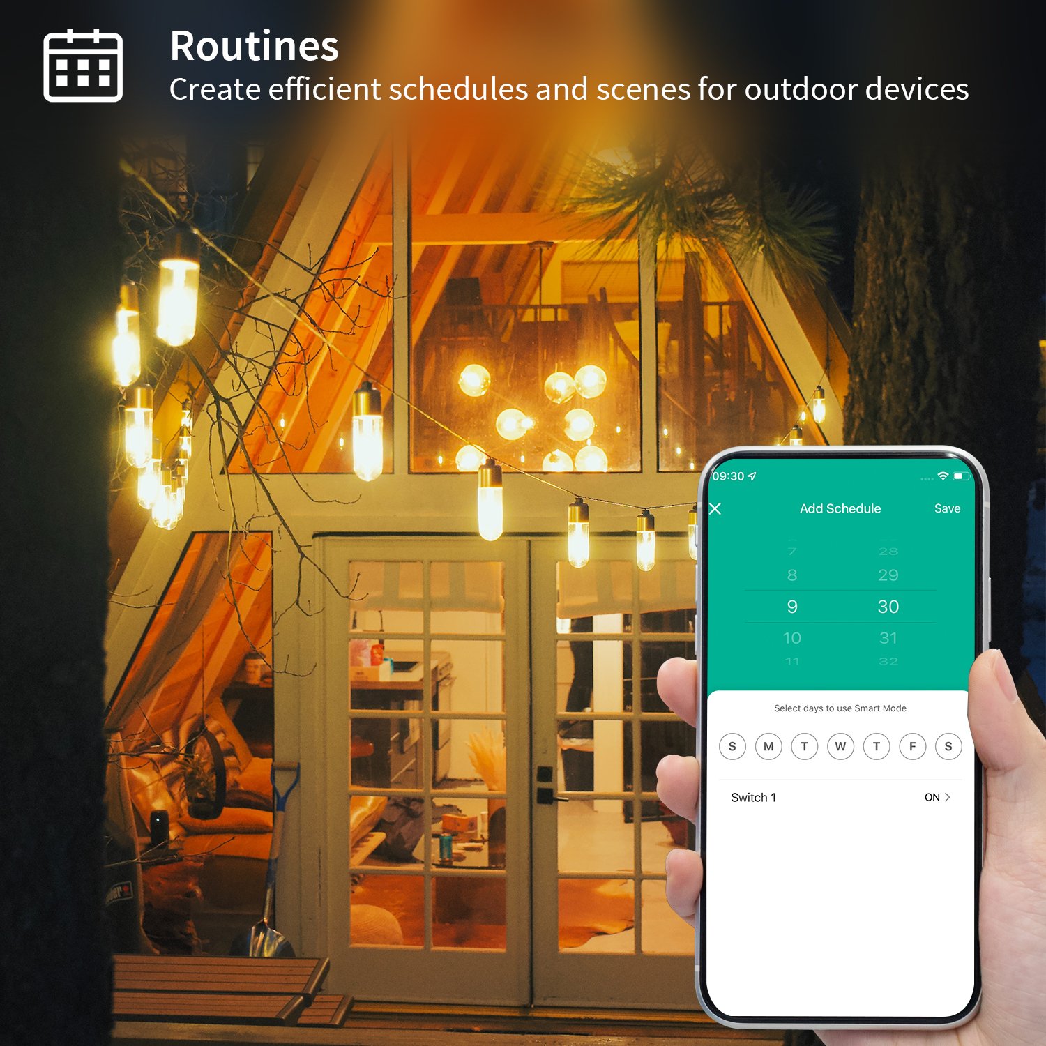 ETL FCC US Tuya Smart Outdoor Plug HomeKit Alexa Google Home Outdoor Mini Smart Plug IP65 Waterproof WiFi Outdoor Plug Outlet