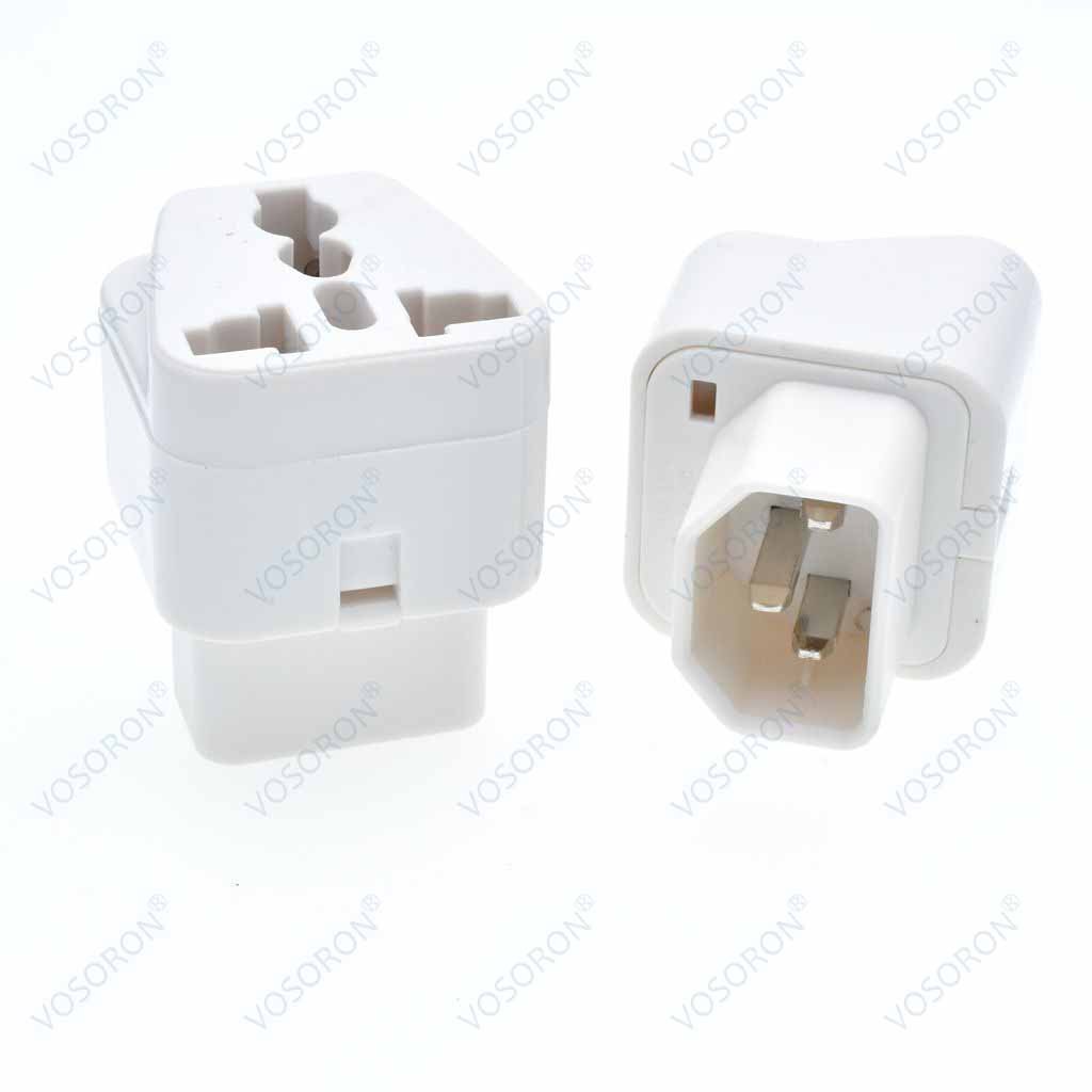 UPS IEC C14 to Universal Female AU US UK EU C13 Socket Power Adapter AC Plug