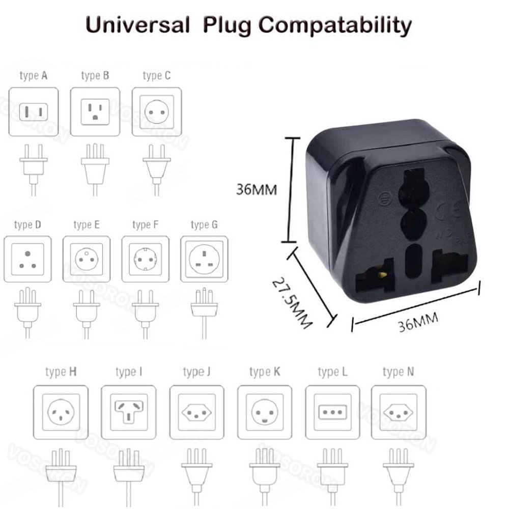 UPS IEC C14 to Universal Female AU US UK EU C13 Socket Power Adapter AC Plug