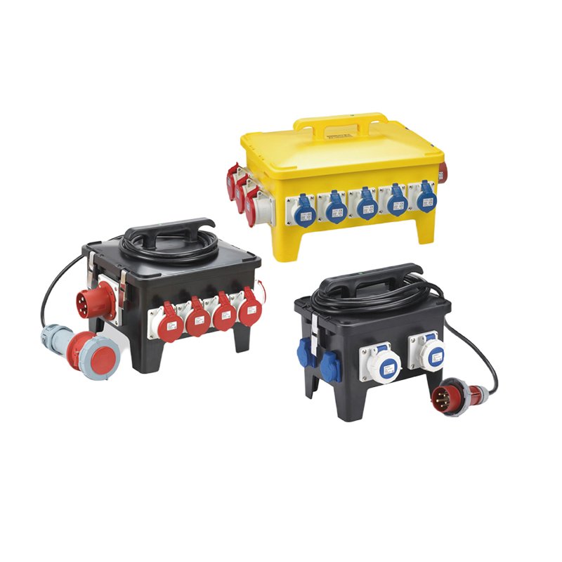 KY CEE Permanent abs combination socket box insulated distribution boxes - mobile Handheld Power sockets plugs box IP44 IP54