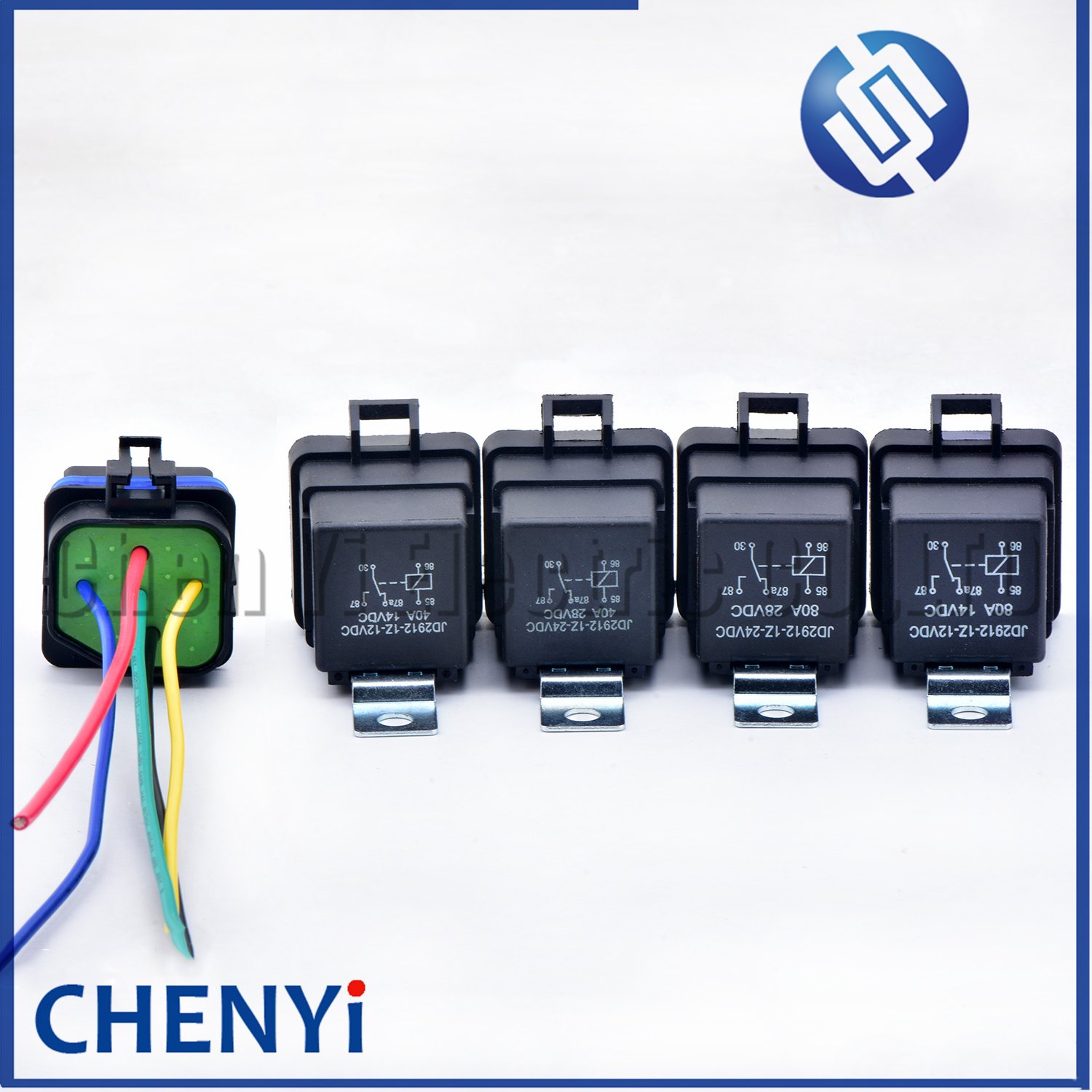 5 Pin Automotive Waterproof Wiring Connector Plug Socket 12V 24V 40A 80A relay 12077951 12065686 For Boat Auto Fan Car Relay