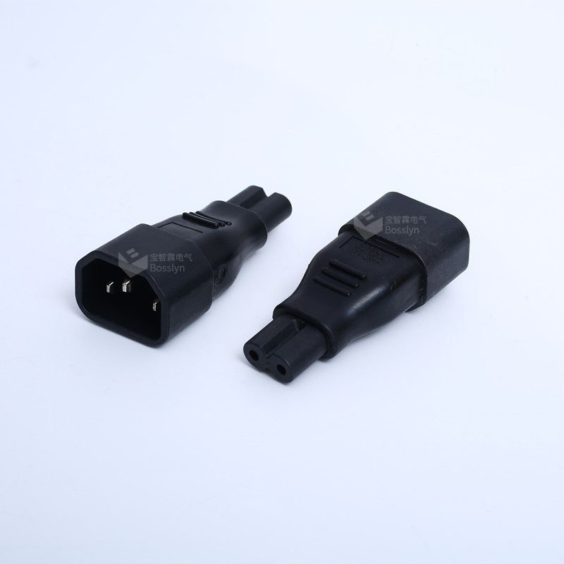 IEC Plug C14 to Figure 8 C7 Converter Adapter plug Adaptor Power Receptacle