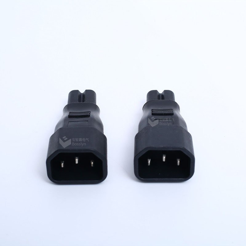 IEC Plug C14 to Figure 8 C7 Converter Adapter plug Adaptor Power Receptacle