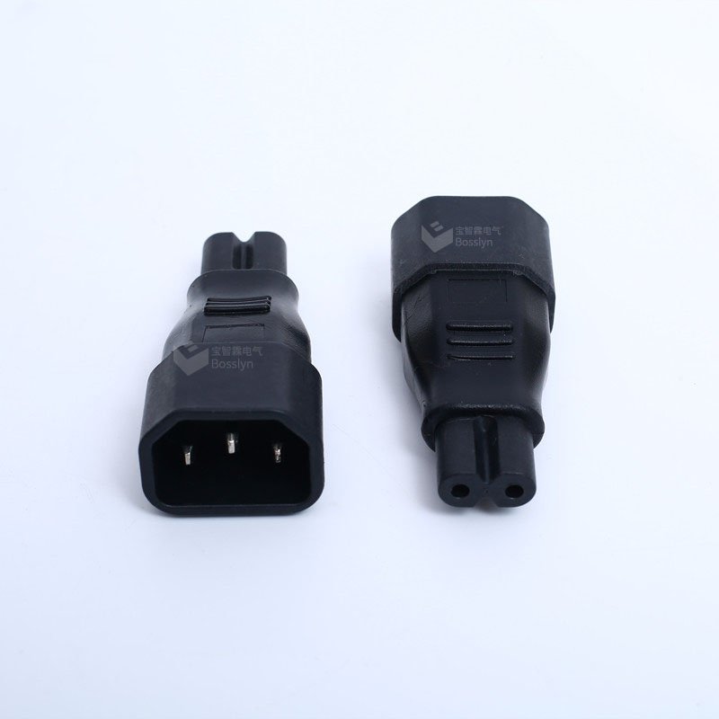 IEC Plug C14 to Figure 8 C7 Converter Adapter plug Adaptor Power Receptacle