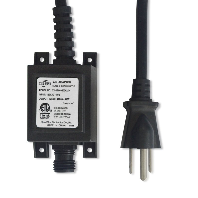 Waterproof outdoor IP68 24V plug adapters 12V with US EU AU UK 12V 24V Universal Power Adapter