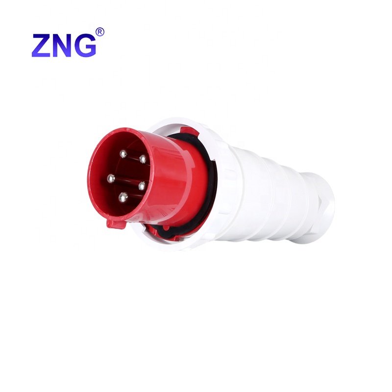 IP67 Waterproof 400V 125 Amp Industrial 5 Pin Male Plug 3 Phase 5 Pole Marine Shore Power Plug