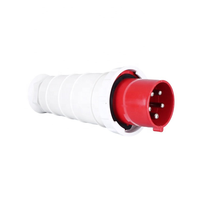 IP67 Waterproof 400V 125 Amp Industrial 5 Pin Male Plug 3 Phase 5 Pole Marine Shore Power Plug