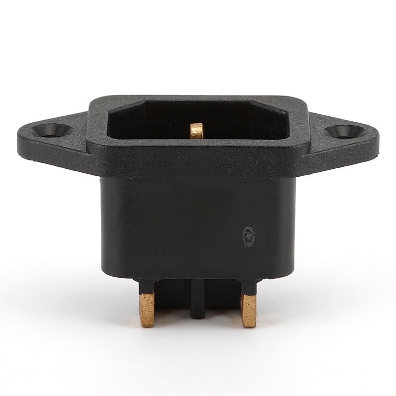 AC 250V 10A IEC 320 C14 Panel Mount Plug Adapter Power Connector Socket three in one pin power socket