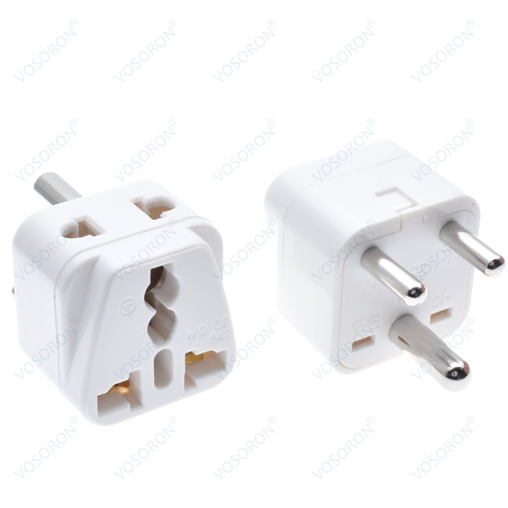 Universal 2 in 1 CE Copper India Pakistan South Africa power connector japan au eu us uk to india travel adapter plug Type D