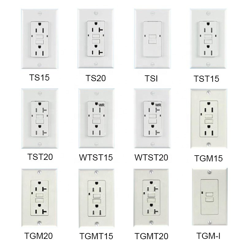 American standard GFCI duplex receptacle wall socket GFCI for kitchen restaurant