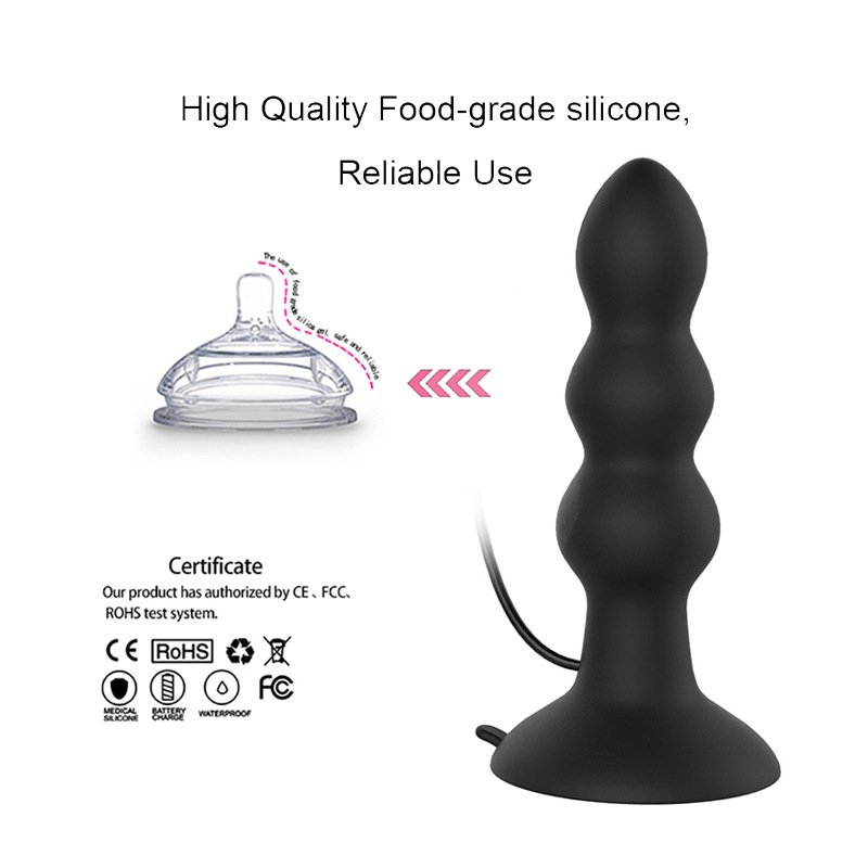 New 7 Frequency Remote Control adult sex toys Vibrating Butt Plug Anal Toys