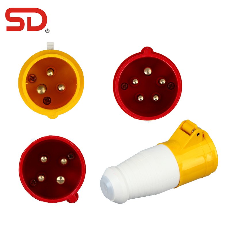 New IP44 IP67 16A 32A 63A 125A 3pin 4pin 5pin Electrical Explosion Proof Waterproof Industrial Plug Socket Connector