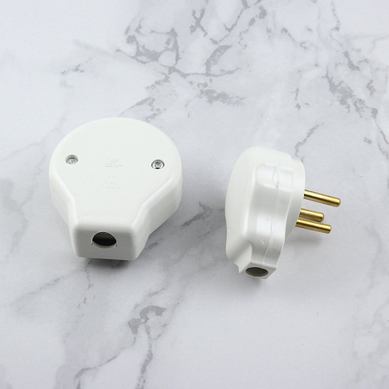 AC250V Israel power cord Plug White 16A Standard round 3PIN Male Female Triple Pole Power Plug