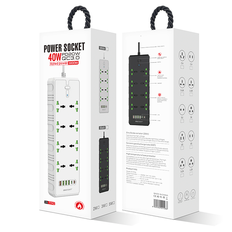 Fused Extension Socket Multi Plug Power Socket Extension Electrical Power Strip
