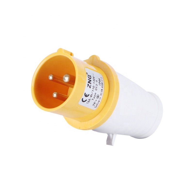 Hot Selling UK 110V/130V 16A-4H 3 Pin 2P+E Industrial Site Plug