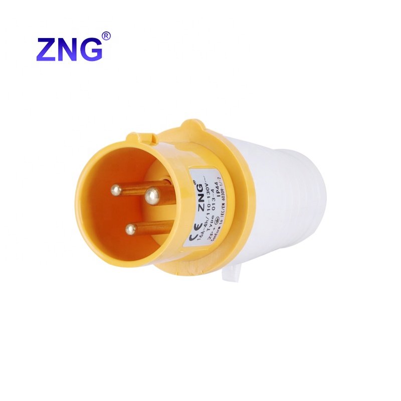 Hot Selling UK 110V/130V 16A-4H 3 Pin 2P+E Industrial Site Plug