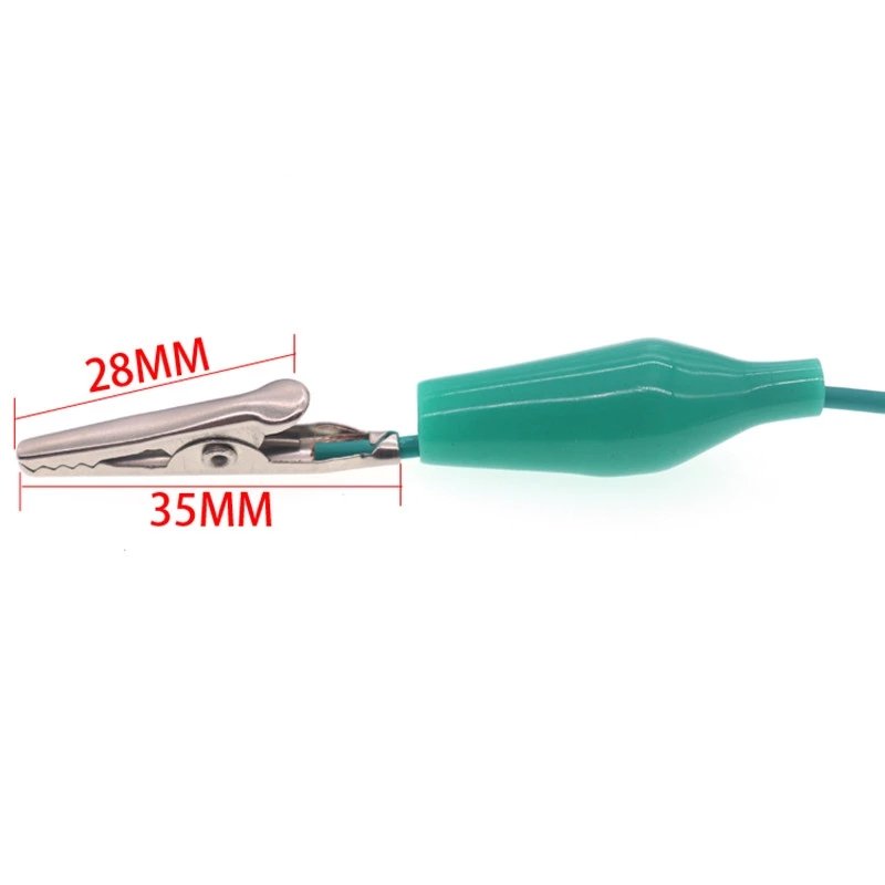 1M Alligator Cilp to Banana Plug Test Cable Lead Connector Dual Tester Probe 35mm Crocodile Clip for Multimeter Measure Tool