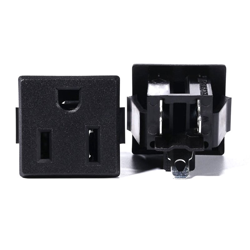 AC power inlet embed plug female industrial 3pin wall socket ac outlet socket 15A 250V