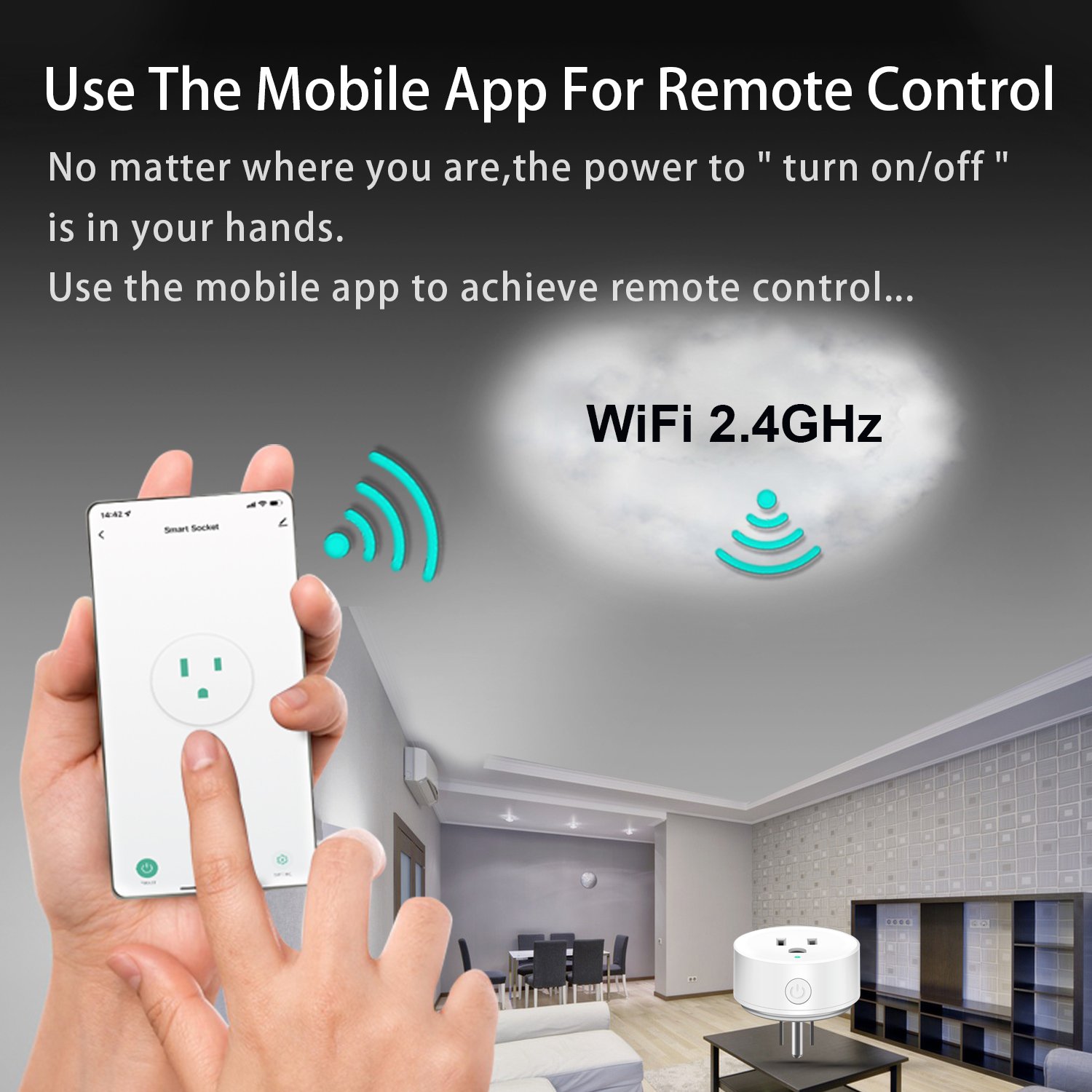 Remote Control Switch Tuya Works with Alexa Google Home Electrical Power Wall Plug Socket smart Home Automation Wifi Plug