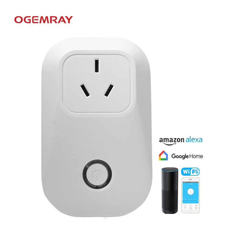 AU Australia Standard Wif Smart Plug Monitor Timer Google Home Alexa Voice Control