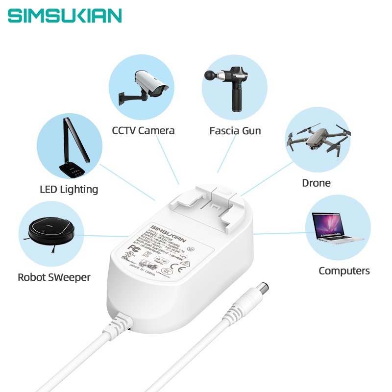 Interchangeable Plugs Multi Country Power Adapter 12v 4a Wall Adapter KC 24v2a Adaptor 24v 2a Adapter Power Supply 24v 2a