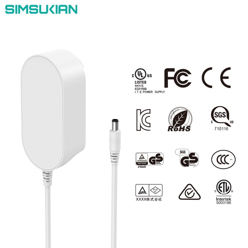 Interchangeable Plugs Multi Country Power Adapter 12v 4a Wall Adapter KC 24v2a Adaptor 24v 2a Adapter Power Supply 24v 2a
