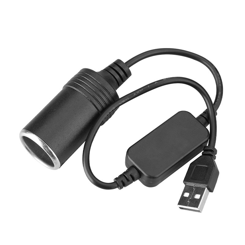 Factory car lighter socket with 12v cigarette plug to usb-c cable 2 meters 3 amps