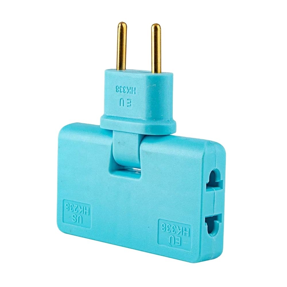 Rotate Plug EU one in three 180 degree extension plug Mini Shape Mobile Phone Charging Converter Socket