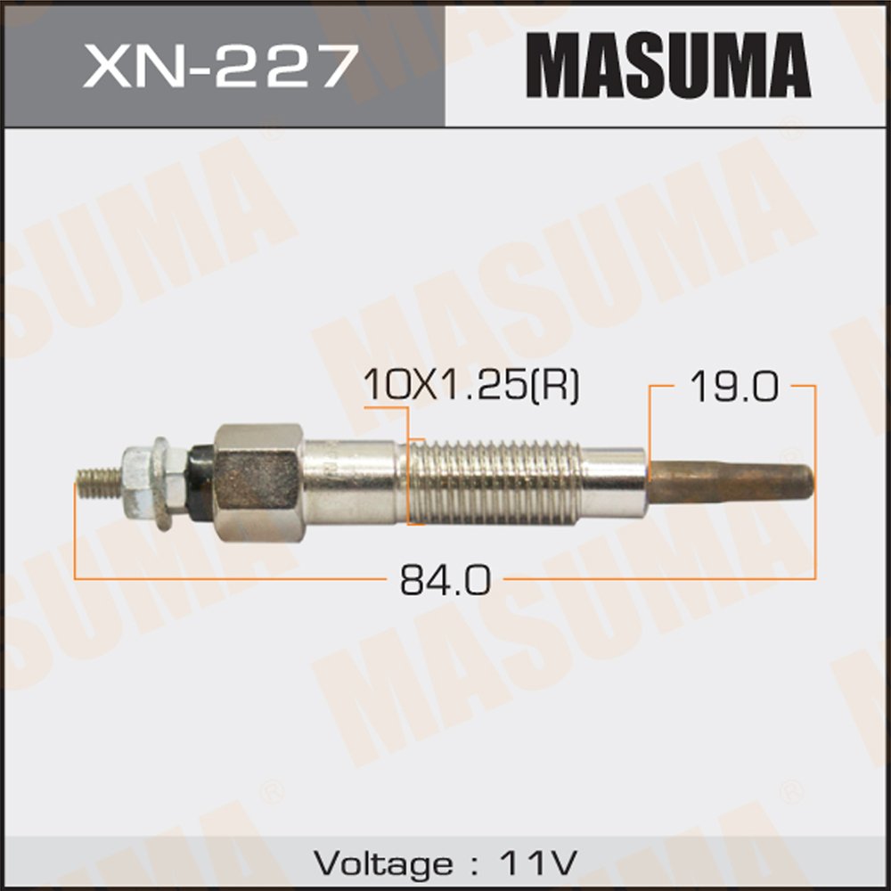 XN-227 MASUMA Auto universal temperature rise glow plug D16W1 1600cc 11065-G5501 11065-G5501 1N01-18-601A for MAZDA FAMILIA