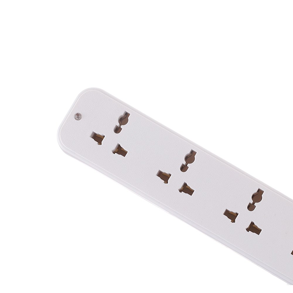 Universal Type 6 AC Outlets Home Power Strip Electrical Supplies Extension Cord