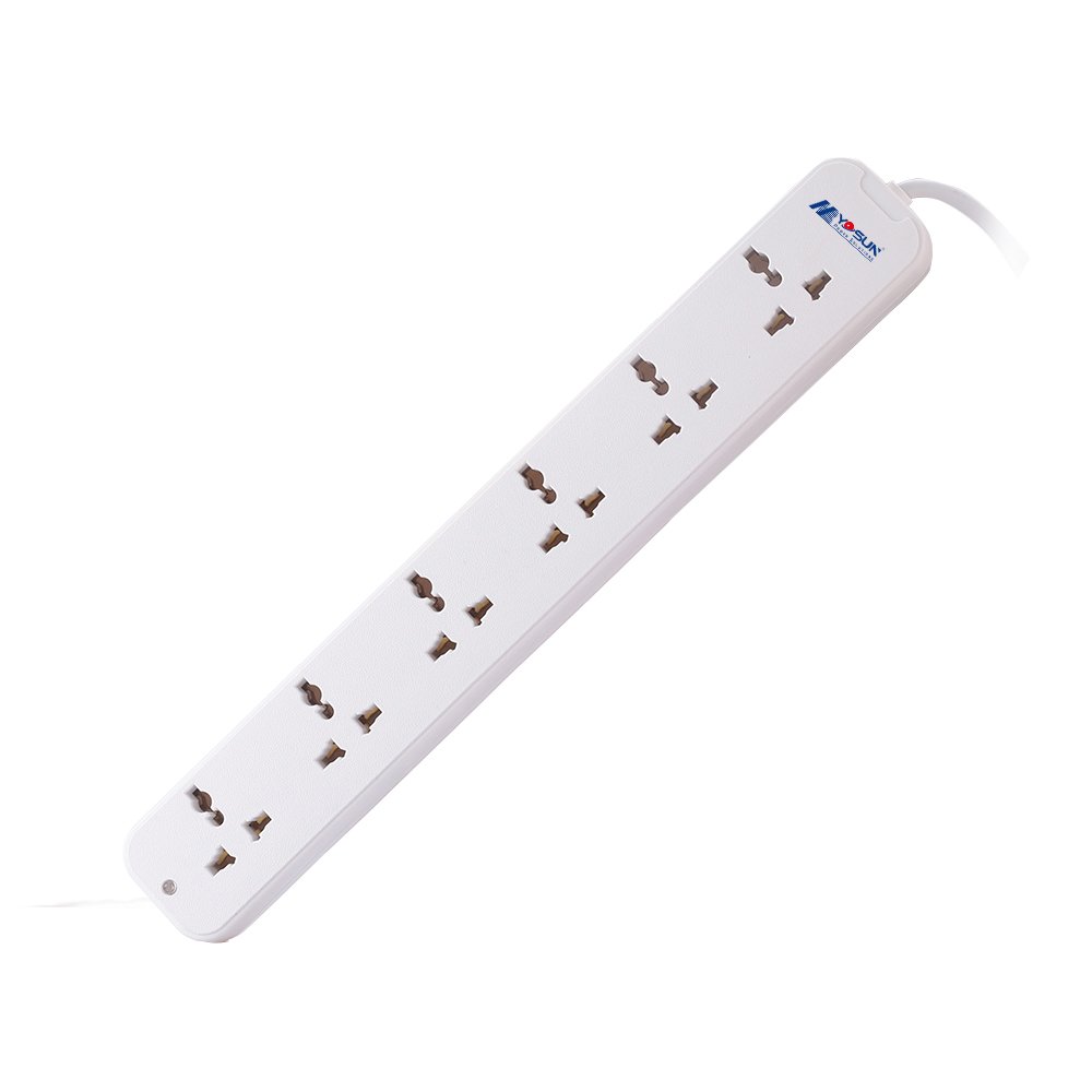 Universal Type 6 AC Outlets Home Power Strip Electrical Supplies Extension Cord