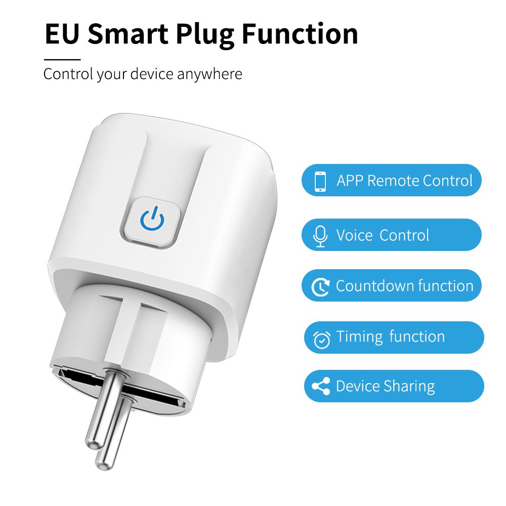 100-240V 16A French Standard Tuya Smart WIFI Plug