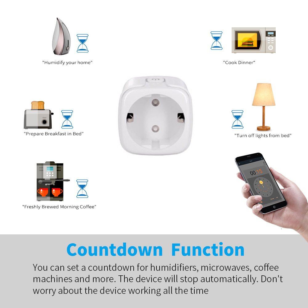 100-240V 16A French Standard Tuya Smart WIFI Plug