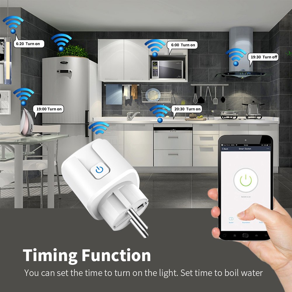 100-240V 16A French Standard Tuya Smart WIFI Plug