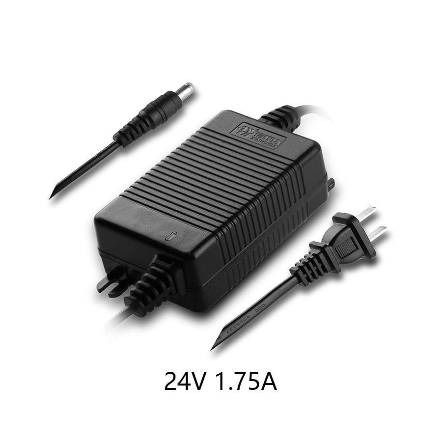 Input 100~240v AC AC/DC Adapter Power Adapter Output 24V 1.75A DC 220v Plug in Power Adapter Plastic Copper Iron 2 P Copper PVC