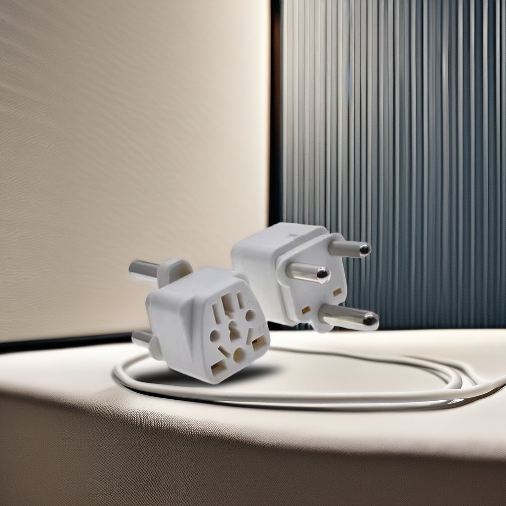 Grounded 3 prong USA European Schuko to Type M South Africa plug converter travel adapter adaptor