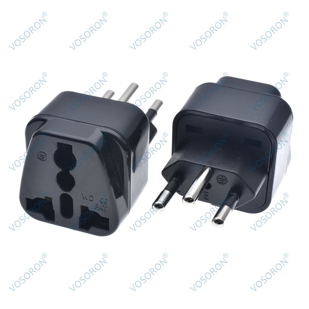 Universal Black Copper 10A 250V EURO UK AU USA EU to Swiss Switzerland Suisse 3 Pin AC Power Plug Converter Travel Adapter