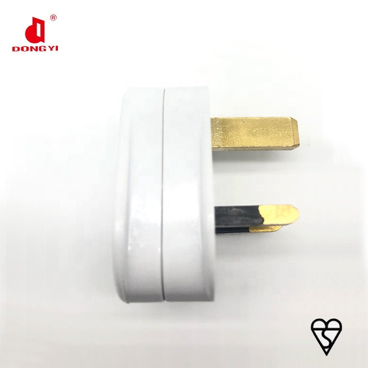 BS Approval UK 13Amp Removable English Electrical Plug 13A 3 Pin Flat Plug With Fuse