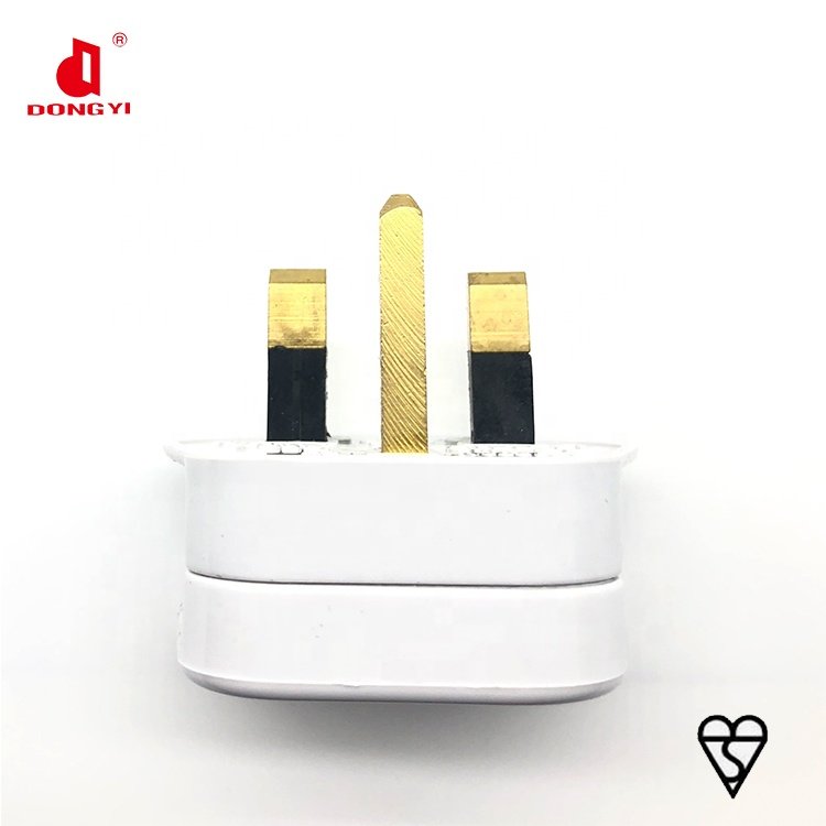 BS Approval UK 13Amp Removable English Electrical Plug 13A 3 Pin Flat Plug With Fuse