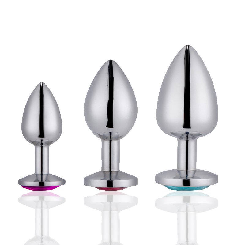 Jewelry Metal Wearable ExpandButt Ball Sex Toy Set Diamond Stainless Steel Anal Plug
