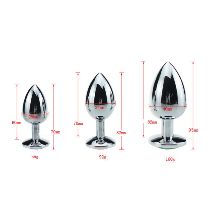 Jewelry Metal Wearable ExpandButt Ball Sex Toy Set Diamond Stainless Steel Anal Plug