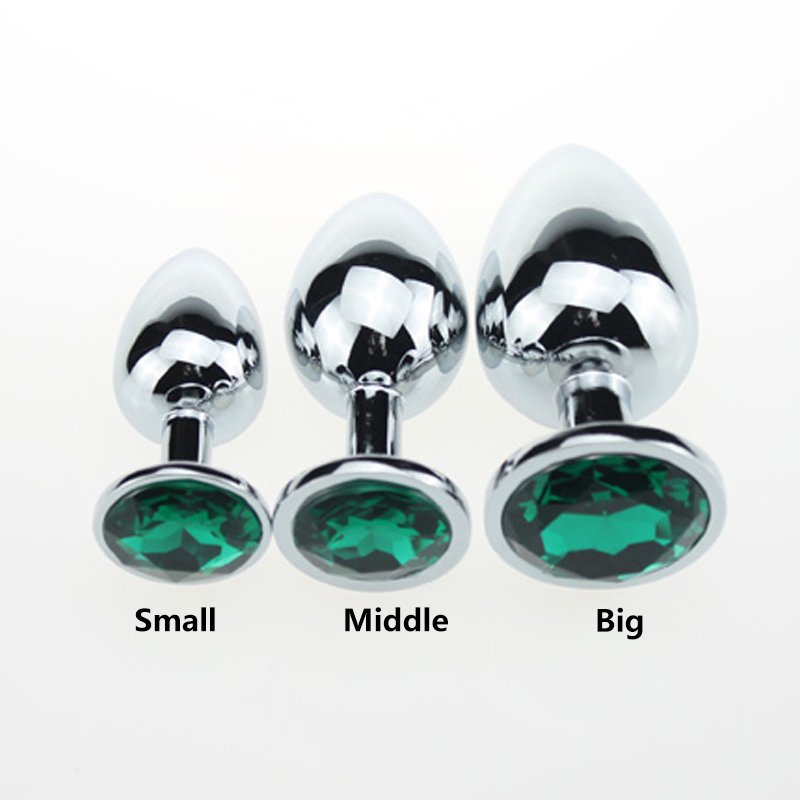 Jewelry Metal Wearable ExpandButt Ball Sex Toy Set Diamond Stainless Steel Anal Plug
