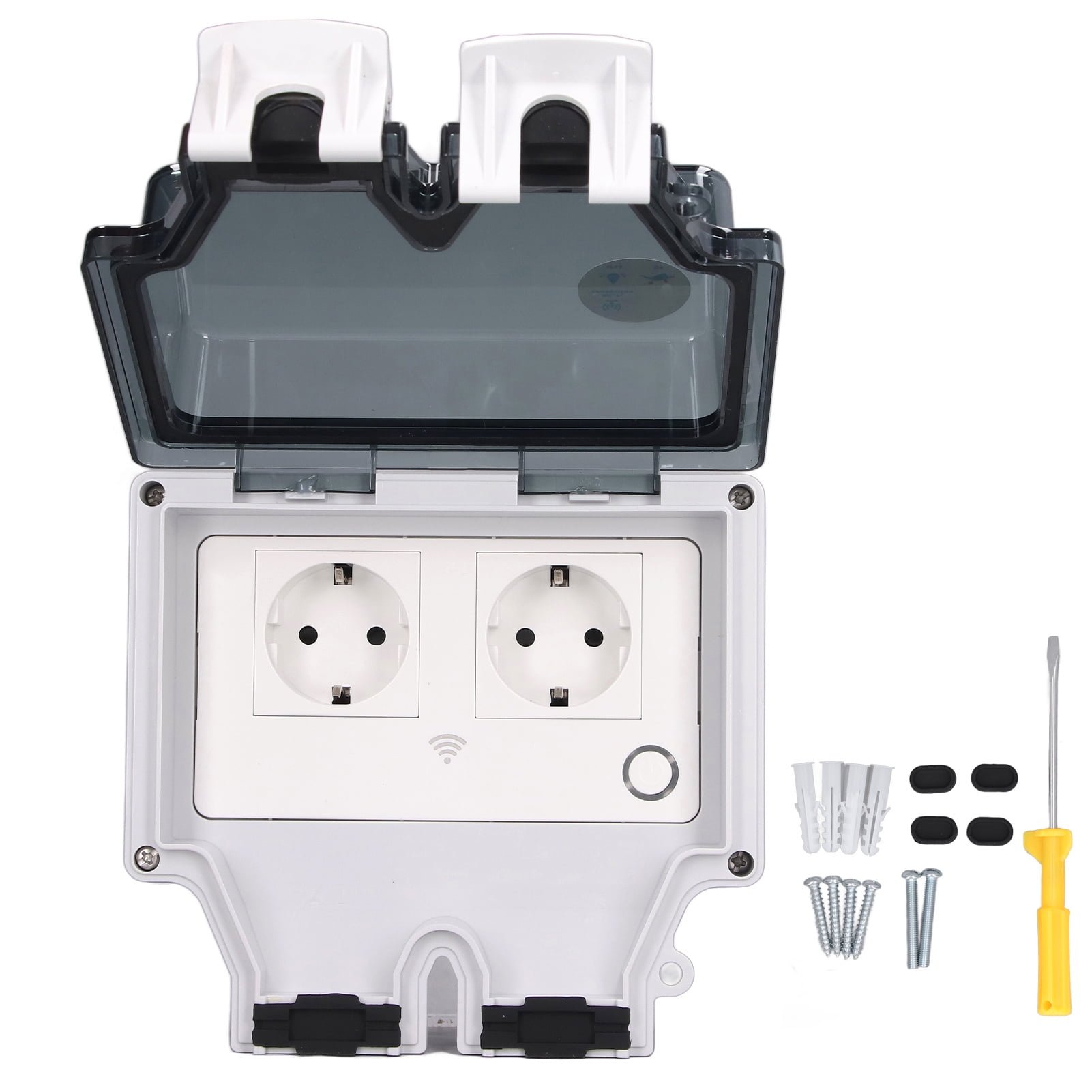 Waterproof Power Socket Outdoor IP66 Rainproof Wall Electrical Wifi Smart Plug Type 86 16A EU 110