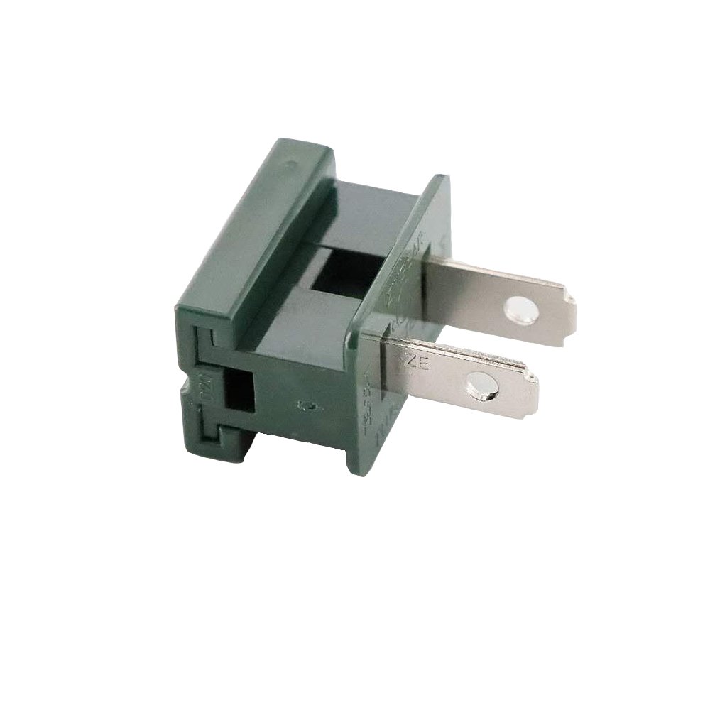 8A 125v Male Slide on Zip Vampire Plugs for C7 C9 SPT1 SPT2 Wires Lights