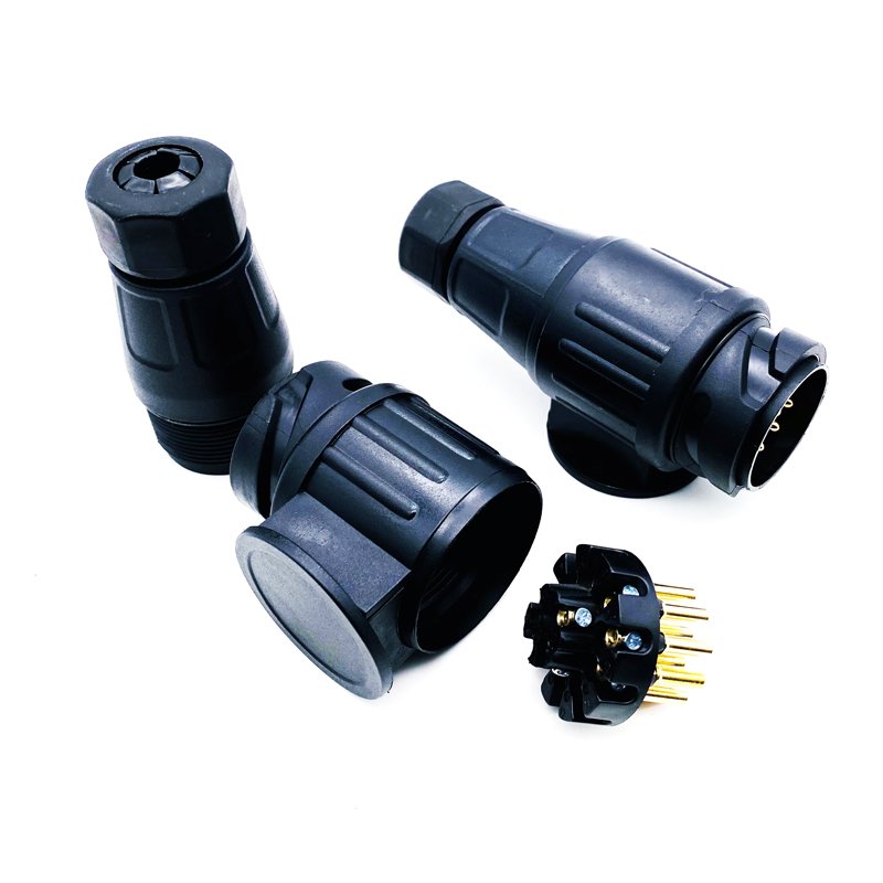 Factory Direct Nylon 12V 13 Pin Core Way Electric Trailer Plug For European Type Vehicles Extension Wire Cable Adapter Socket