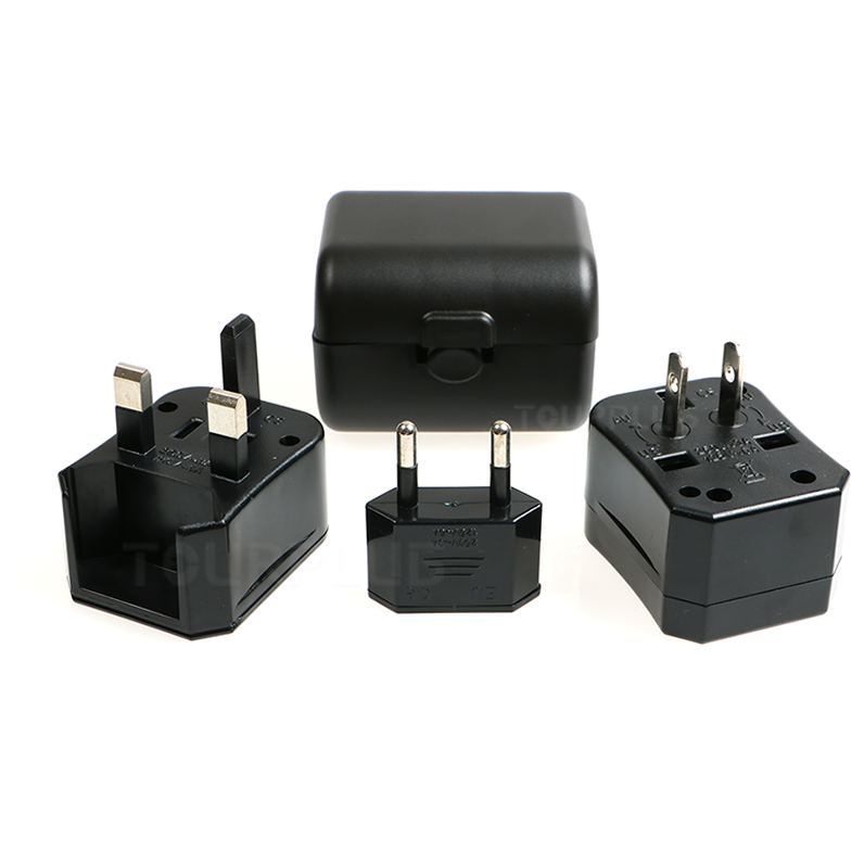 Travel Converter Plug 3-in-1 Power Travel Adaptor Multi Plug Portable Charger Wall Gift Converter Plug for World Travel Adapter