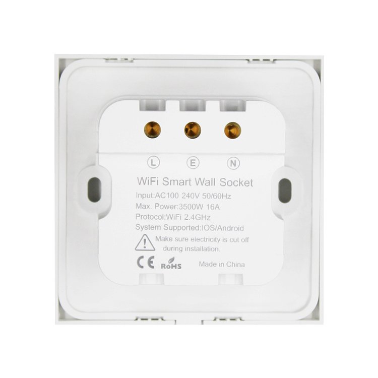 Glomarket Tuya Smart Socket Wifi Universal Wireless Remote Voice Control Outlet Home Automation In Wall WiFi Plug Socket